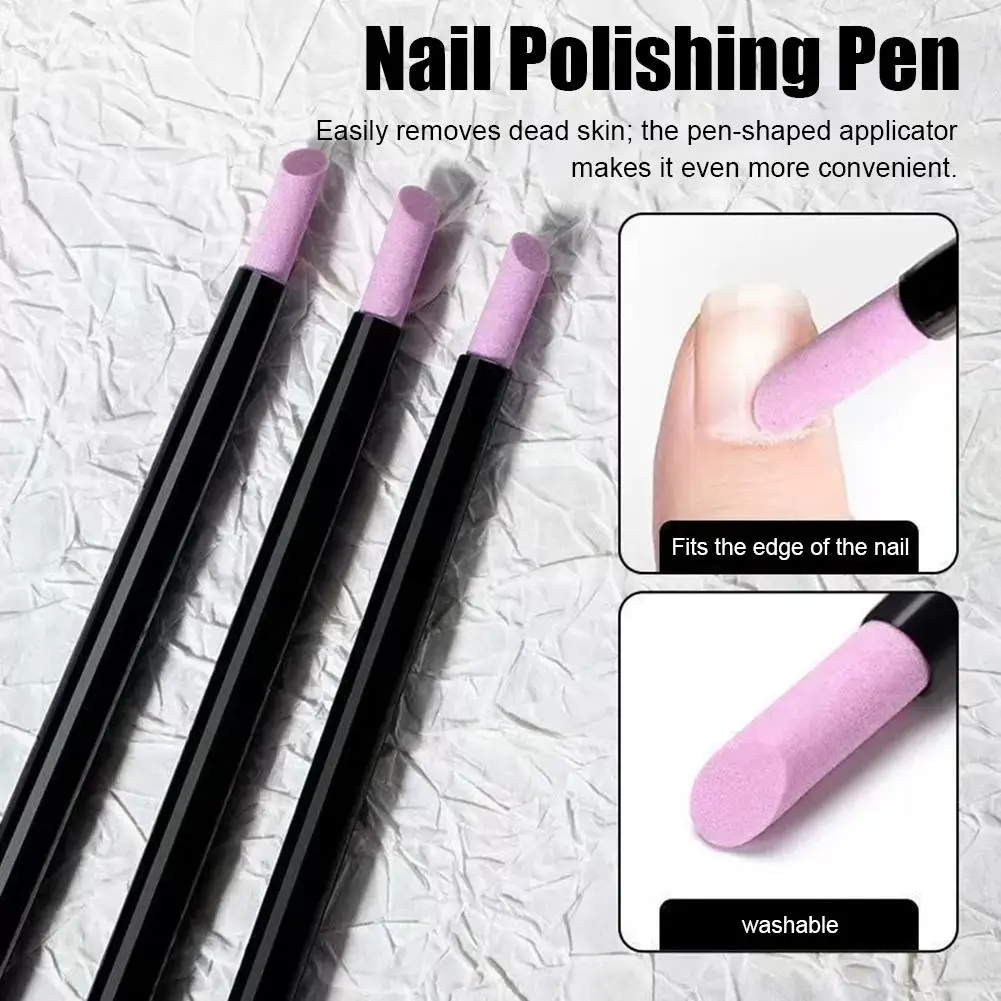 Nail File Cuticle Remover Trimmer Buffer Manicure Tools Pushing Dead Skin Cuticle Stone Pusher Nails Sanding Sticks Nail Art Pen