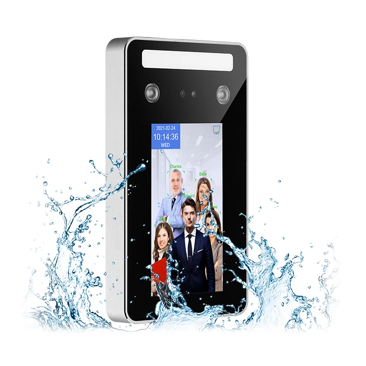 IP65 مقاوم للماء التعرف على الوجه آلة الحضور وقت الموظف TCP/IP NFC نظام التحكم في الوصول مع SDK مجاني #2