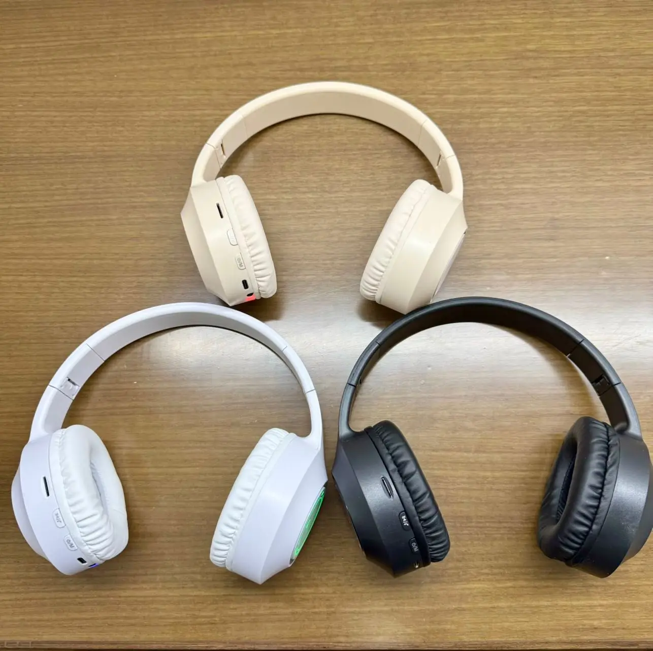 ZECAA nuevo ANC Bluetooth inalámbrico bajo auriculares 5,4 cabeza en auriculares sonido HiFi auriculares con cancelación de ruido Led juego auriculares