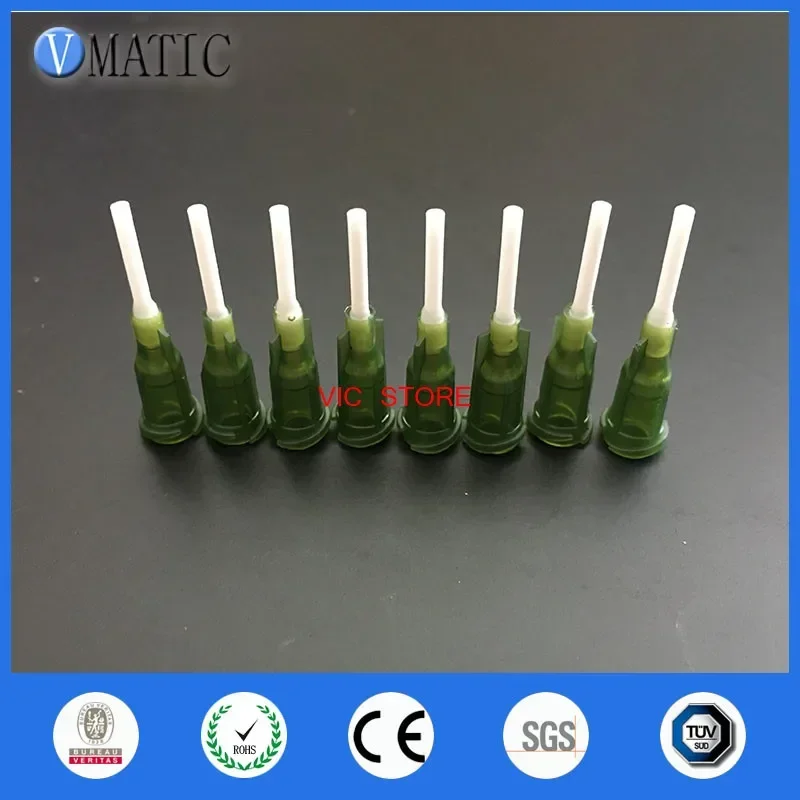 Free Shipping 100Pcs 1/2 Inch (0.5'') 14G Polypropylene Flexible Dispensing Needle Plastic Tip