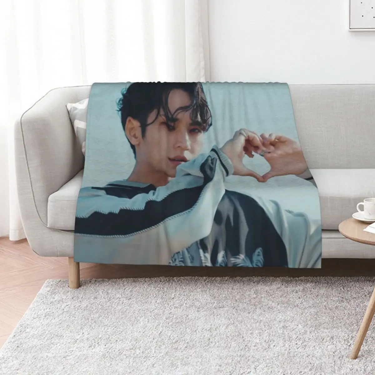 

Mingyu and heart from Hot mv Throw Blanket blankets ands Thermal Comforter Giant Sofa Blankets