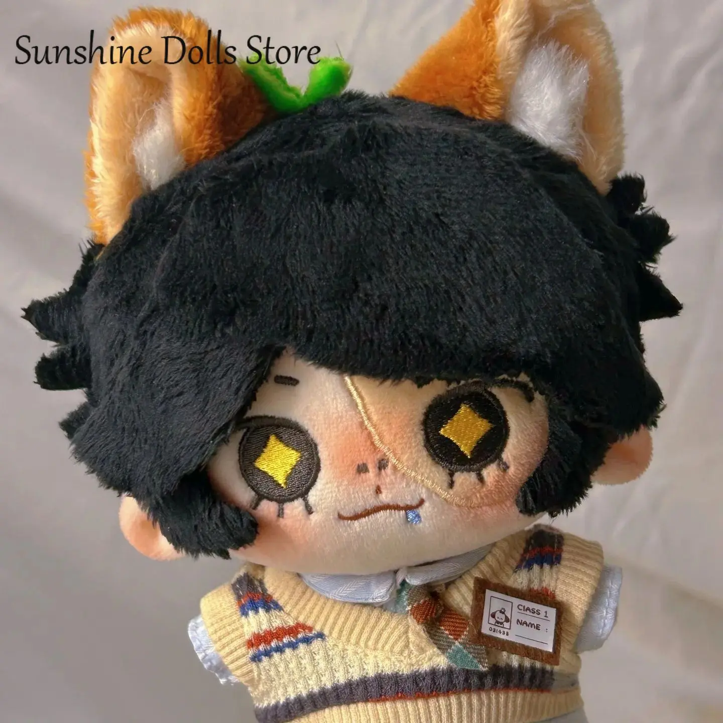 

Плюшевая кукла-игрушка Identity V Нортон Кэмпбелл, версия Q, 15 см, с ушками животного, милый аниме-персонаж с принтом