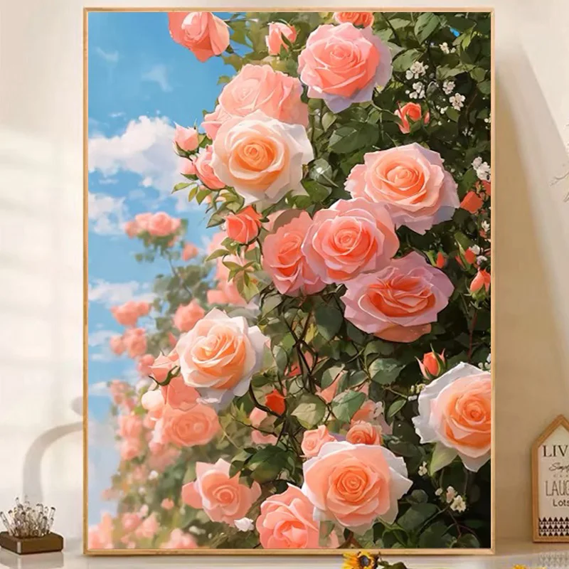 

Романтический набор для вышивания алмазной мозаикой «Роза»: современный, простой, ручной работы, объемный рельеф, декоративное искусство для гостиной, набор для вышивания крестиком