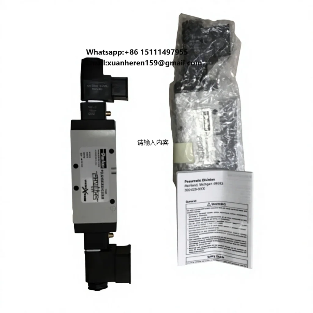 In-stock Parker Two-way Solenoid Valve for Water Model BNKAD6JMCD2-LADNC2 Metallurgy Application Immediate Delivery