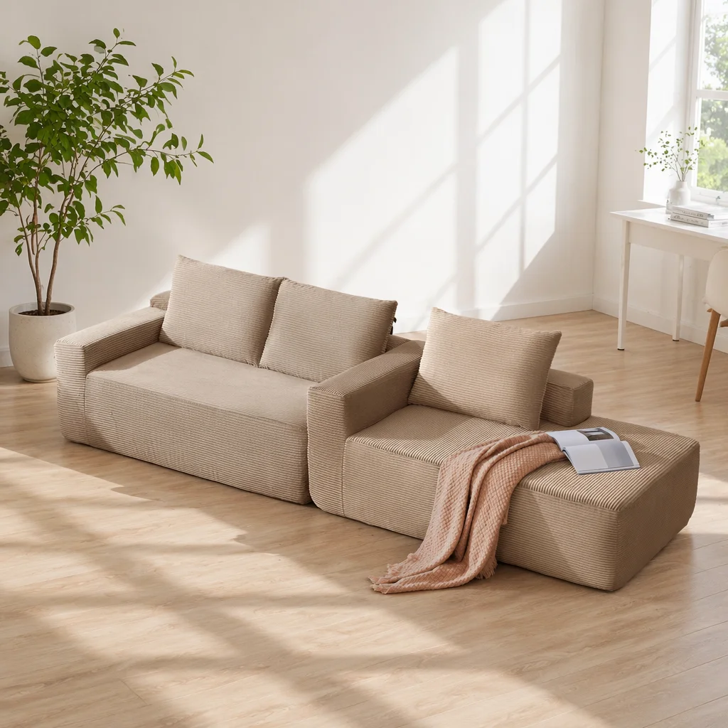 Boneless Couch Vacuum Compressed Cloud Sofa Bed In A Box All-Foam Modular Sectional Canap Sofas Camas Set Living Room Furniture