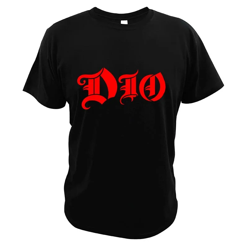 Dio.Band Ätherisches T-Shirt Heavy Metall Band Ronnie James Dio Hipster Casual Kurzarm Weiche Sommer 100% Baumwolle Top EU Größe