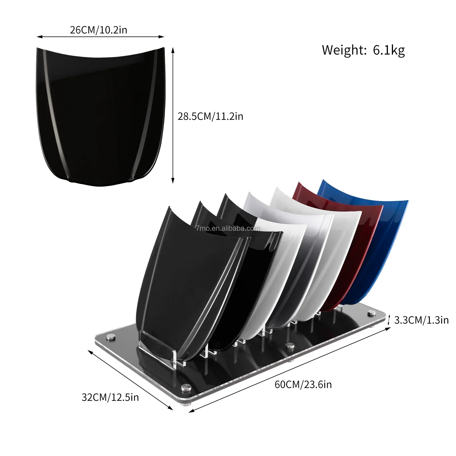2026/7mo Custom Logo Automobile PPF Film Test Tool Bonnet Display Model Painted Mini Car Hood Display Set