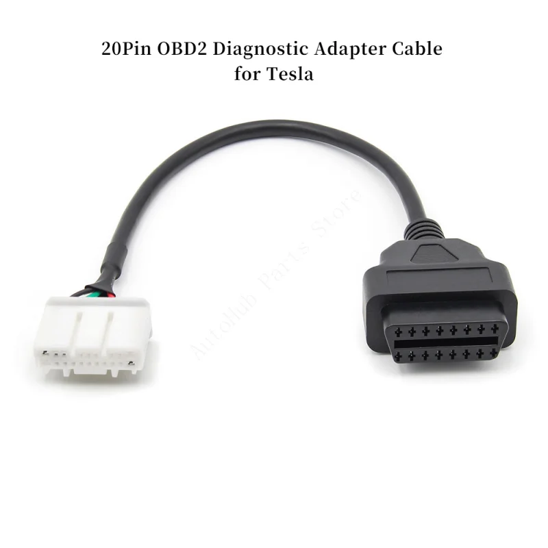 كابل محول تشخيصي 20Pin Obd2 لطراز Tesla S X 2015.9+