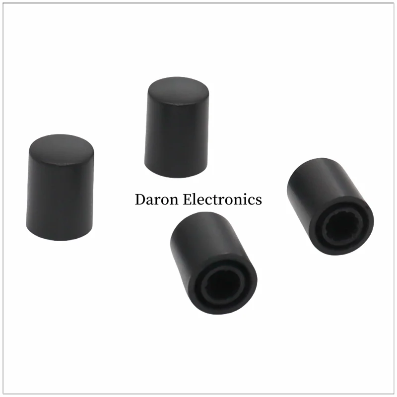 Potentiometer knob cap black plastic knob 12x16 mixer sound card adjustment cap 148 Potentiometer cap cap plum/half handle
