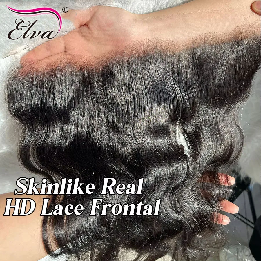 Skinlike HD Lace Frontal Transparent 9X6 6X6 5X5 HD Lace Closures Only Straight & Body Wave 100% Virgin Human Hair Pre-Plucked