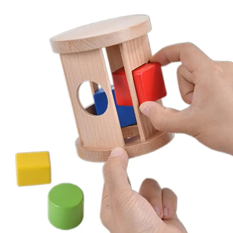 Children Montessori Object Permanence Box Wooden Toys Gifts For Babies 6-12 Months Develop Problem-Solving Skills supplies