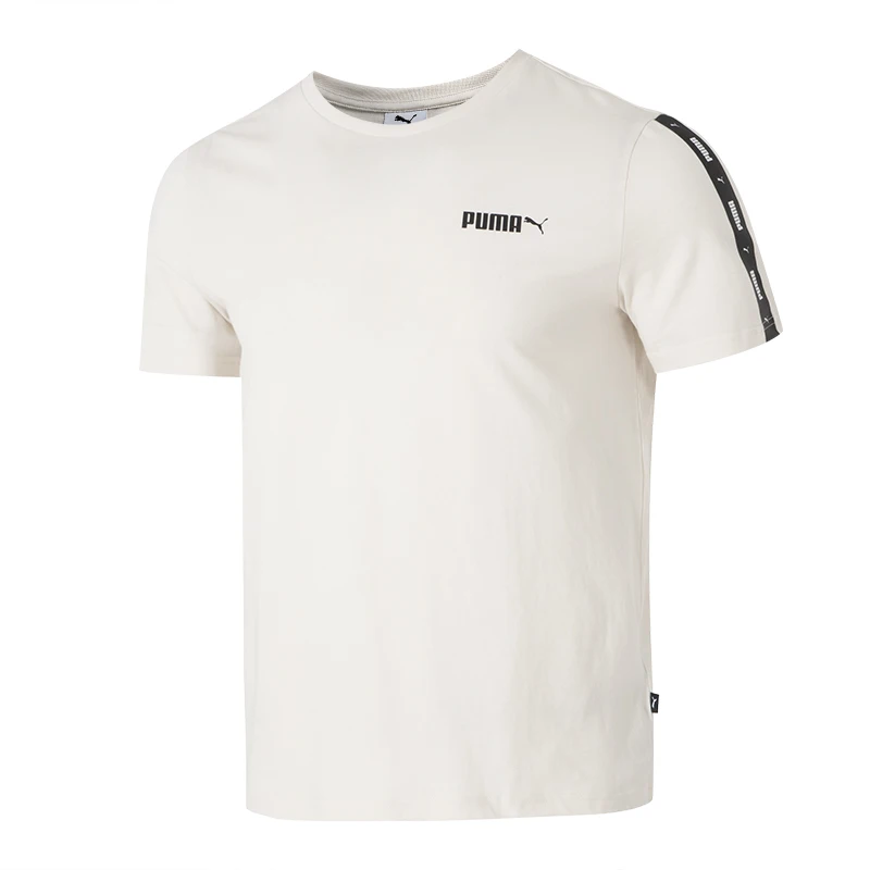 

Puma Ess No 2 Logo Tape Tee Men's Short-Sleeved Outdoor Running Loose Half-Sleeved Sports Casual T-Shirt 692484-87