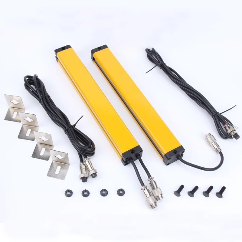 

SN-T4004J Кабель с разрешением 40 мм, синхронизация, безопасная световая завеса, 4-лучевой сенсорный переключатель, инфракрасный передатчик, приемник, защита 120 мм