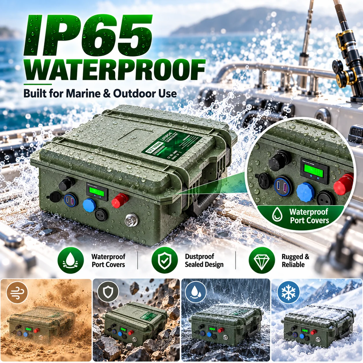 แบตเตอรี่ LiFePO4 12V 150Ah 10 - Fish Finder Battery 12V บทวิจารณ์และราคา