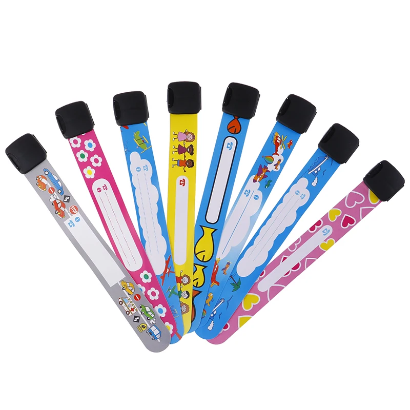 

4 шт., детский браслет для путешествий на открытом воздухе, безопасный браслет с защитой от потери, браслет для распознавания безопасности для детей, регулируемый, водонепроницаемый, многоразовый