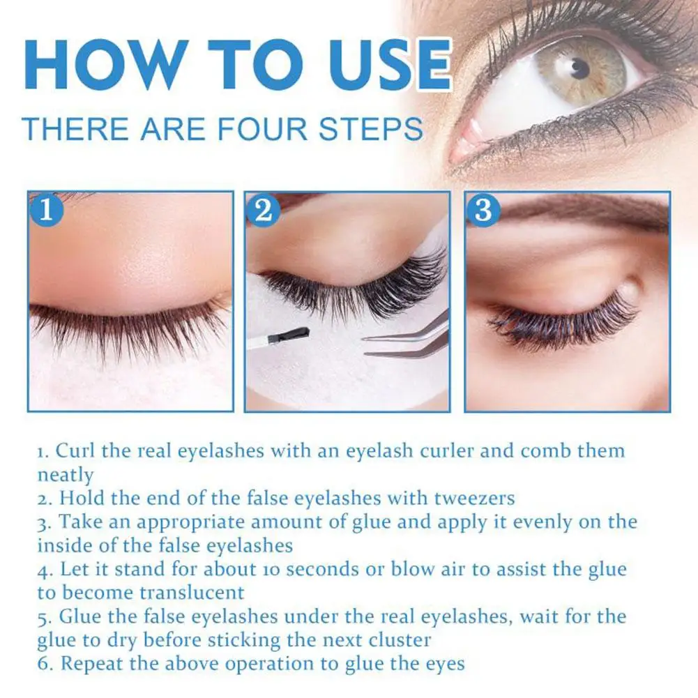 Professional Quick DRY Eyelash กาวติดทนนานกันน้ําขนตาปลอมโปร่งใสกาว EXTENSION Gentle เครื่องมือ F X0Z1