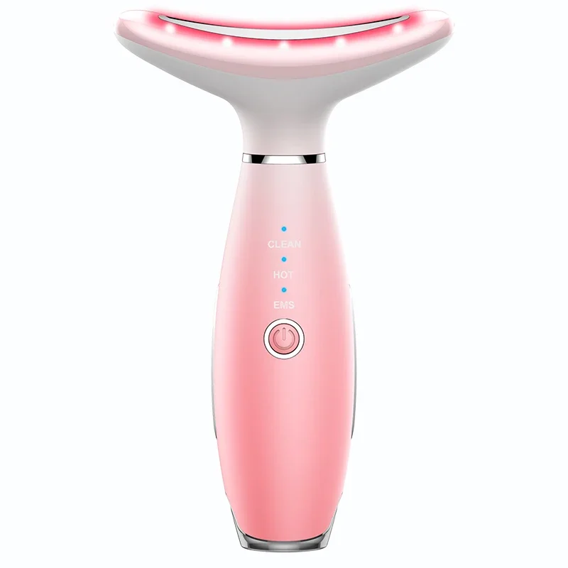 

Hot Sale Skin Care EMS Heated Vibration Skin Firming Anti-Wrinkle Face & Neck Lifting Massager