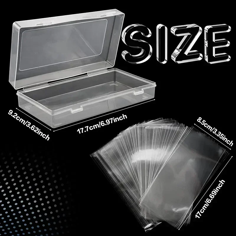 100 Pcs Clear Paper Money Holder Currency Collection Sleeves Paper Money Sleeves Bill Protector Bag Display Case Album Banknotes