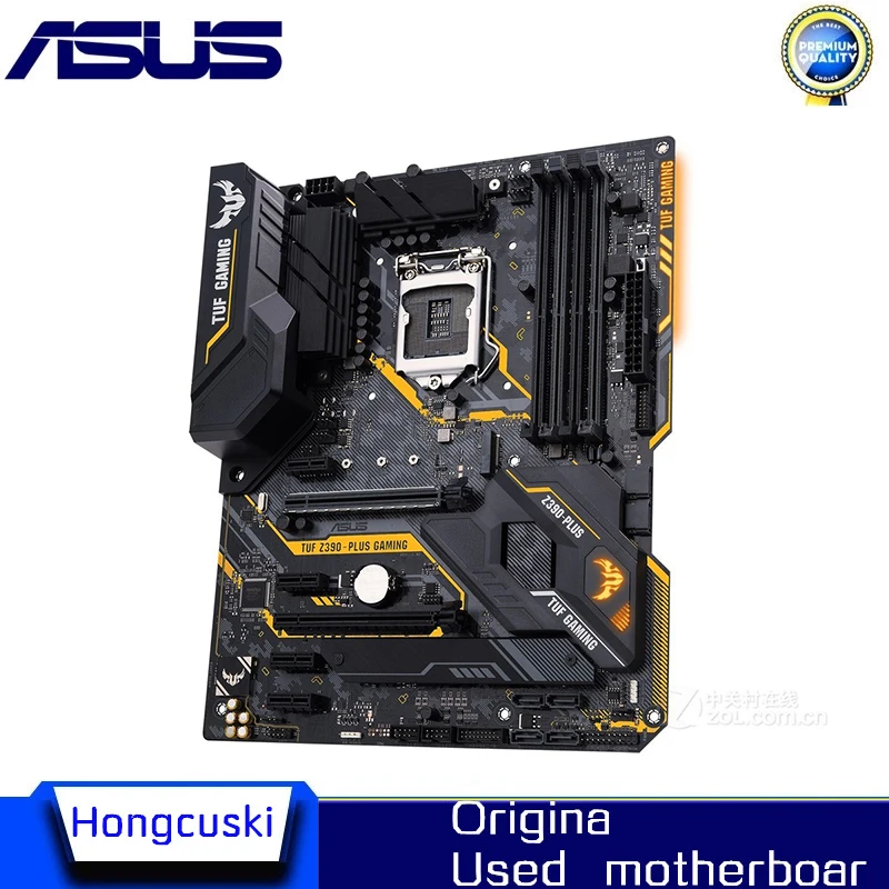 For Asus TUF Z390-PLUS GAMING LGA1151 Original Desktop for Intel Z390 DDR4 PCI-E 3.0 Motherboard LGA 1151 USB3.0 M.2 SATA3