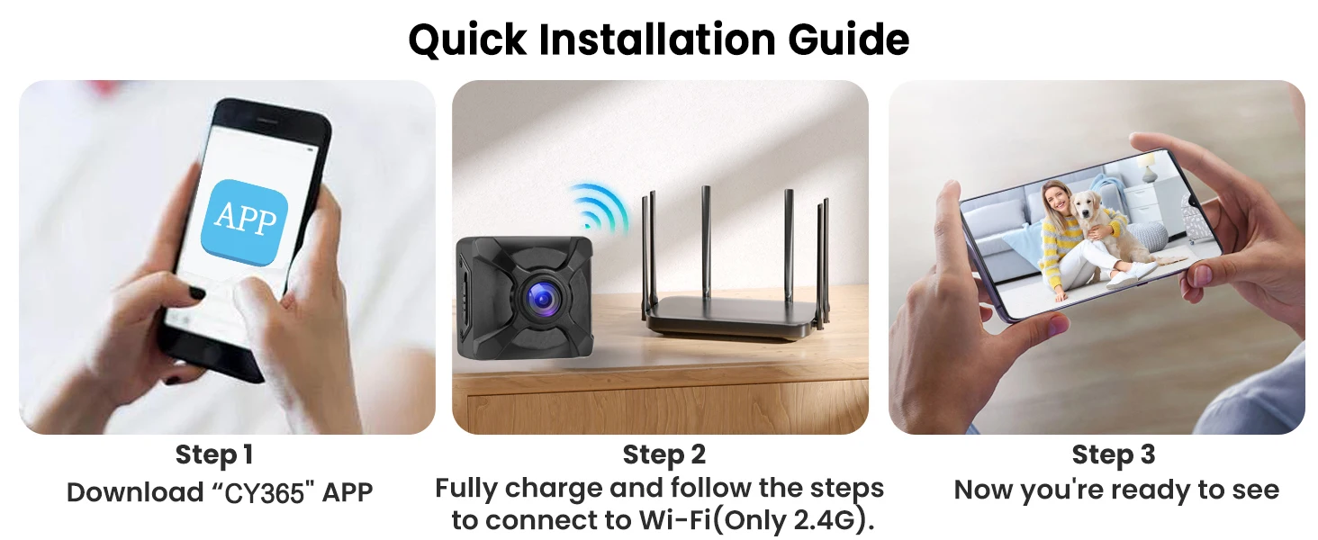 4K HD Wireless Mini WiFi Security Camera Monitoring Detection Security Protection Night Vision Home Safety Long Battery Life ﻿