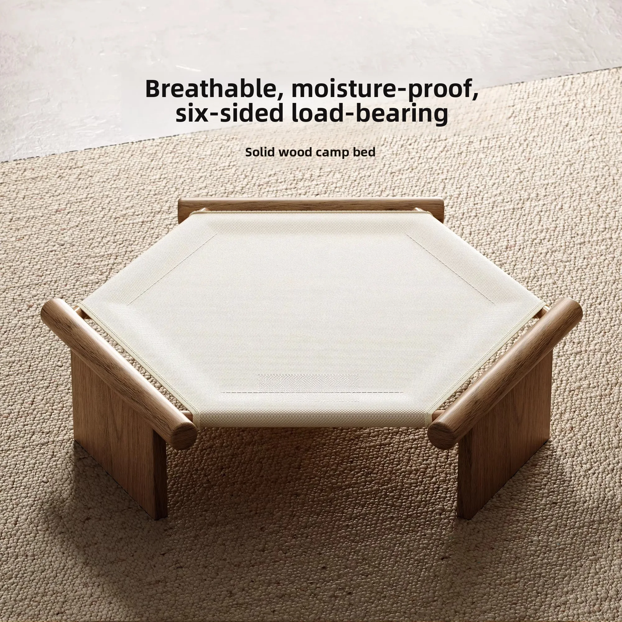 

Off The Ground Summer Solid Wood Puppy Small Dog Cat Litter Pet Dog Dog Bed