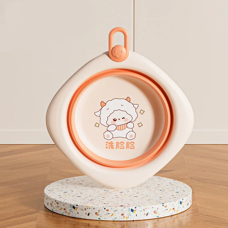 Opvouwbare waskom Waskuip Wastafel Opvouwbare waskuip Lanyard Design Badbassin Waskom voor dagelijks gezicht wassen Hand