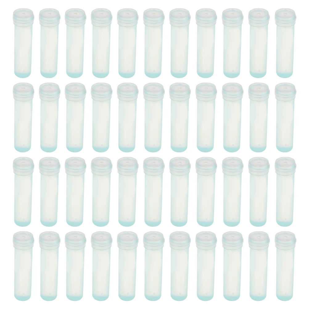 

90 Pcs 7.5cm Transparent Plastic Flower Tubes for Fresh Flowers Roses Carnations Storage Nutrition Vials Floral Accessories