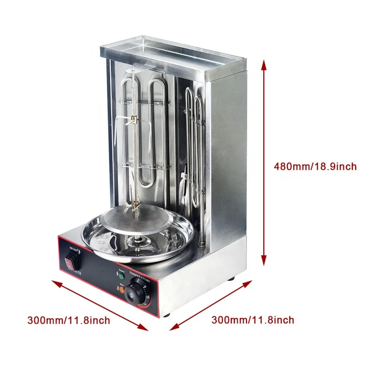 Wholesale Gyro Automatic Broiler Doner Kebab Electric BBQ Grills Stainless Steel Shawarma Machine