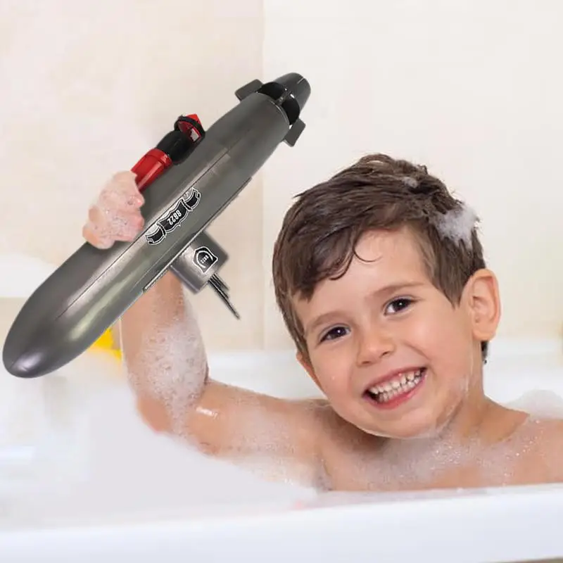 Submarine Model Swimming Bathtub Toys Electric Submarine Toy Funny Bath Toy Floating Kids Bath Toys Outdoor Water Toy For