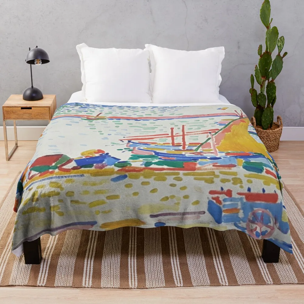 

Andre Derain Throw Blanket Bed linens Flannel anime halloween Blankets