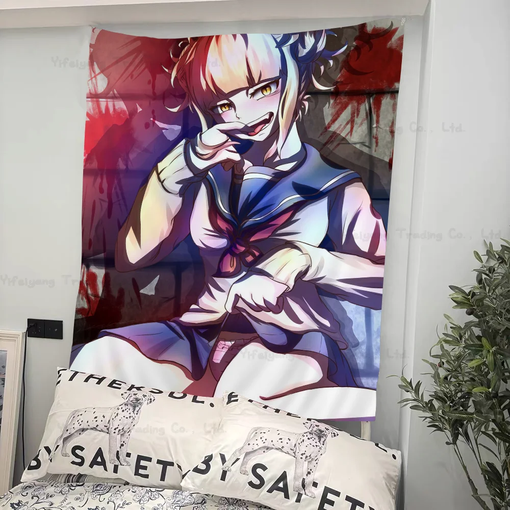 My Hero Academia Himiko Toga Colorful Tapestry Wall Hanging Bohemian Wall Tapestries Mandala Wall Hanging Sheets