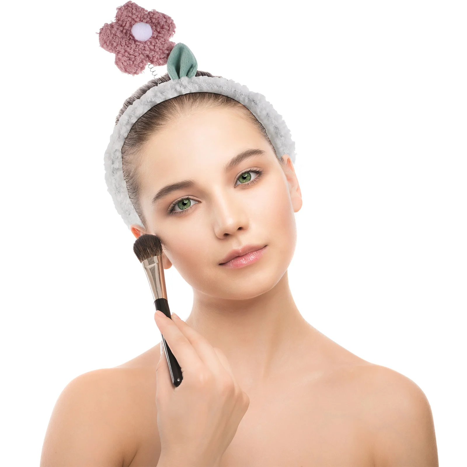 

Fashionable Floral Headband for Makeup Skincare Washing Face Cute Cartoon Hair Accessory for Women Girls Soft Secure Fit Daily