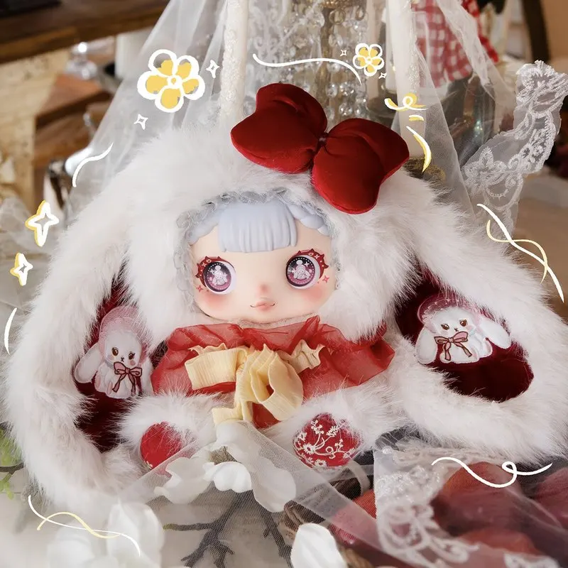 

GAZO 600% Mystery Realm Series Plush Doll Long Ear Rabbit Stuffed Animal Blind Box Trendy Figure Collectible Toy Gift