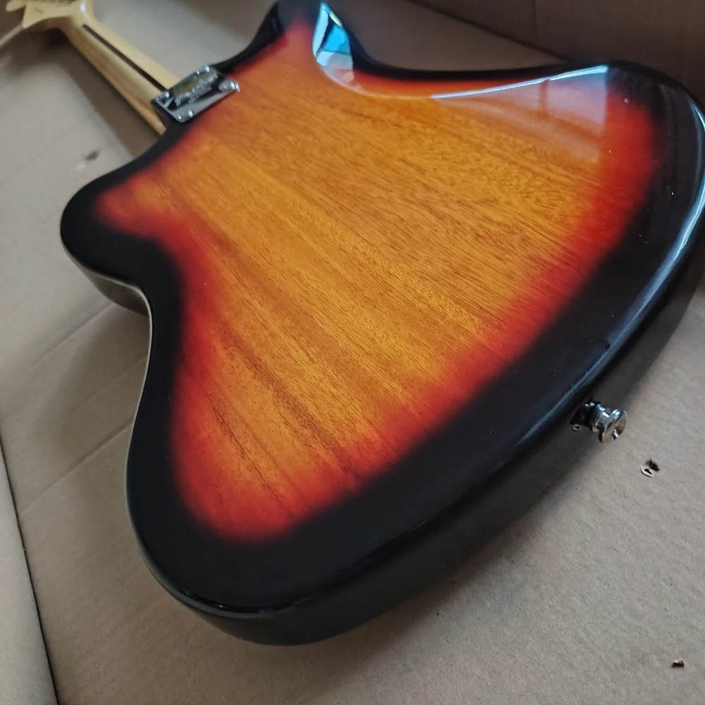 Classic sunset colored electric guitar in stock, with multiple switch controls. For more detailed pictures, for quick shipping