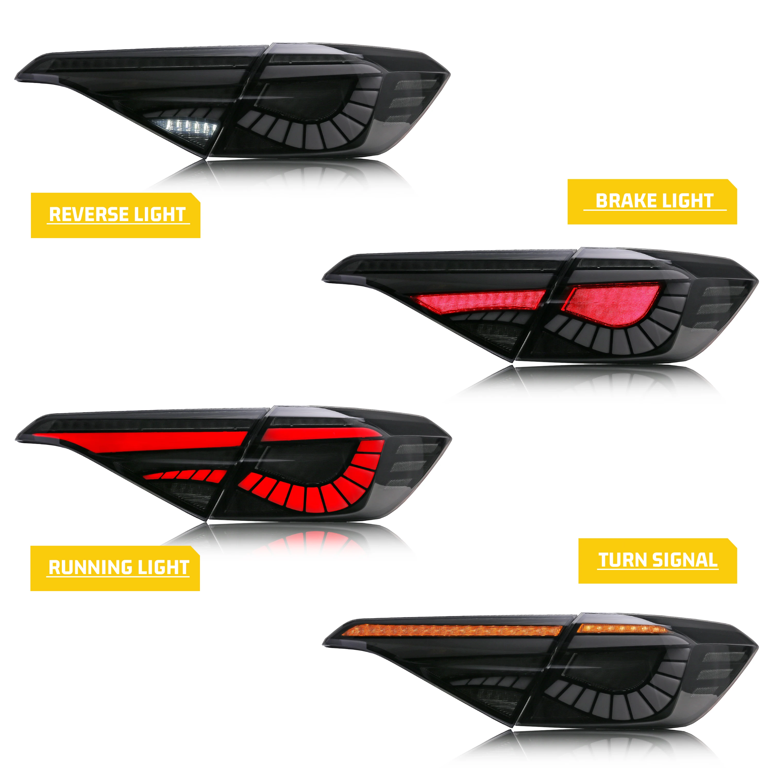 LED Tail Lights for Honda Civic 2022 2023 11Th GEN Sedan With Start-up Animation Sequential Signal Taillights Accessary