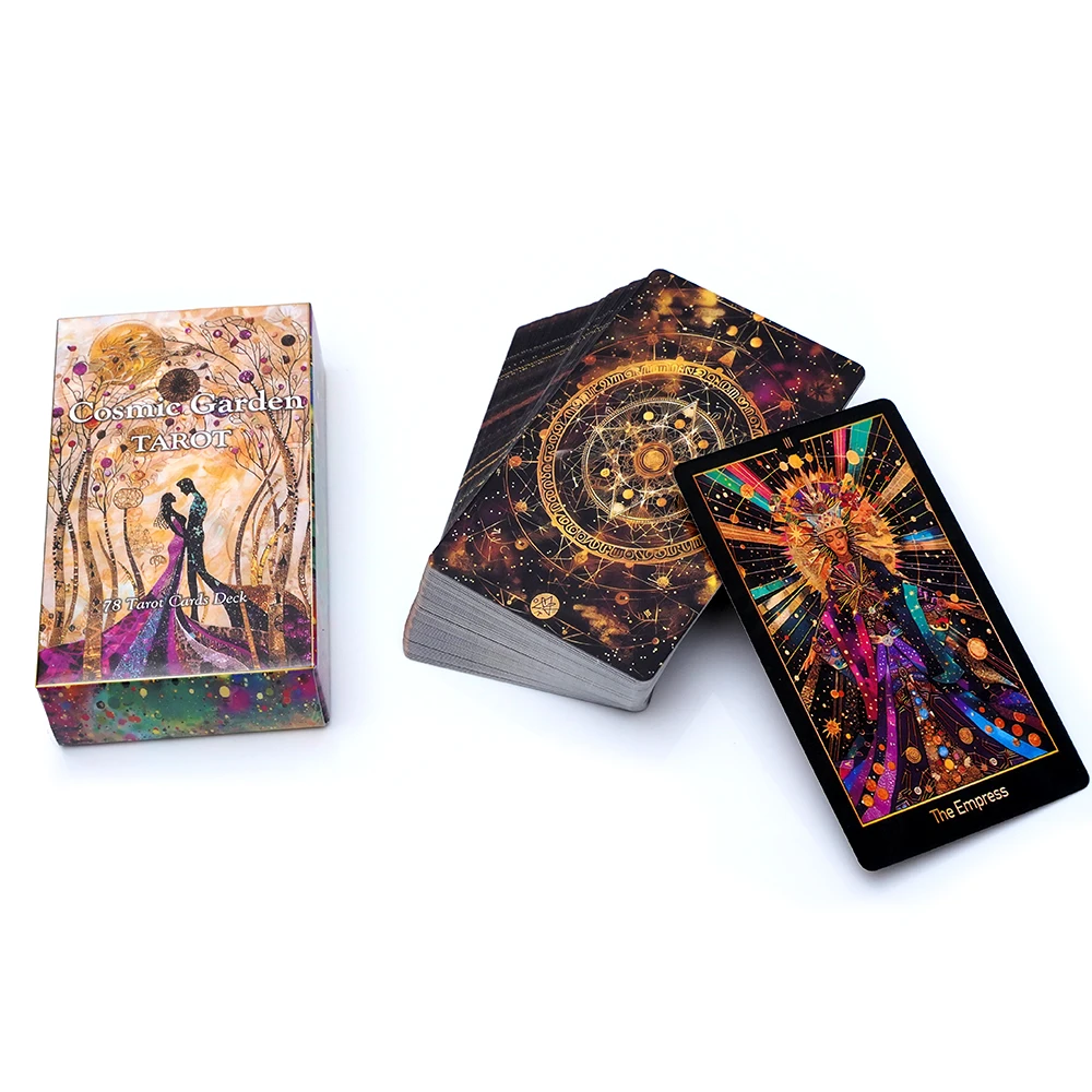 Cartes de tarot Cosmic Garden, jeu de cartes de divination, jeu de cartes Oracle pour le destin, jeu de société familial