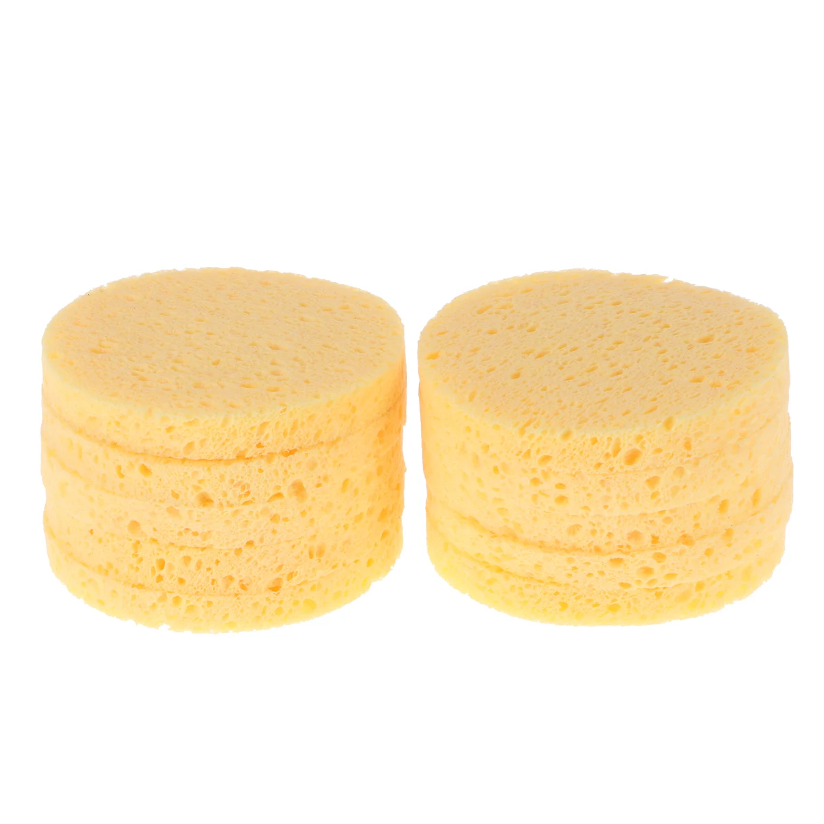 10Pcs Makeup Removal Sponge Wood Pulp Facial Sponge for Deep Cleansing and Makeup Removing Soft Puff Ideal for Cream