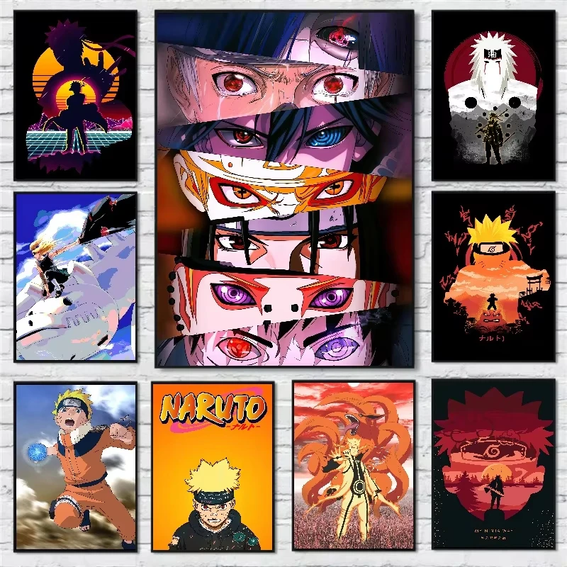 5D DIY Diamant-Malerei-Set Naruto Uchiha Itachi Sasuke Anime-Kunst Vollflächiges Strass-Mosaik Wanddekoration Geschenk für Zuhause