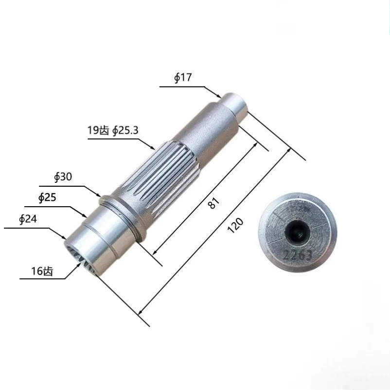 For Kubota KX161-3 Excavator Travel Motor Gear Box First Class Sun Gear Motor Shaft Bearing Oil Seal 1PC