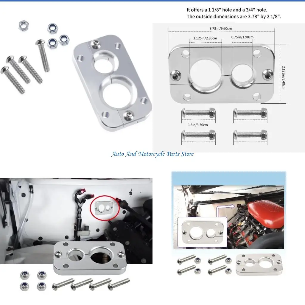 P9FD Pass Through for X Eliminates Gromet in Wall Bulkhead Wiring