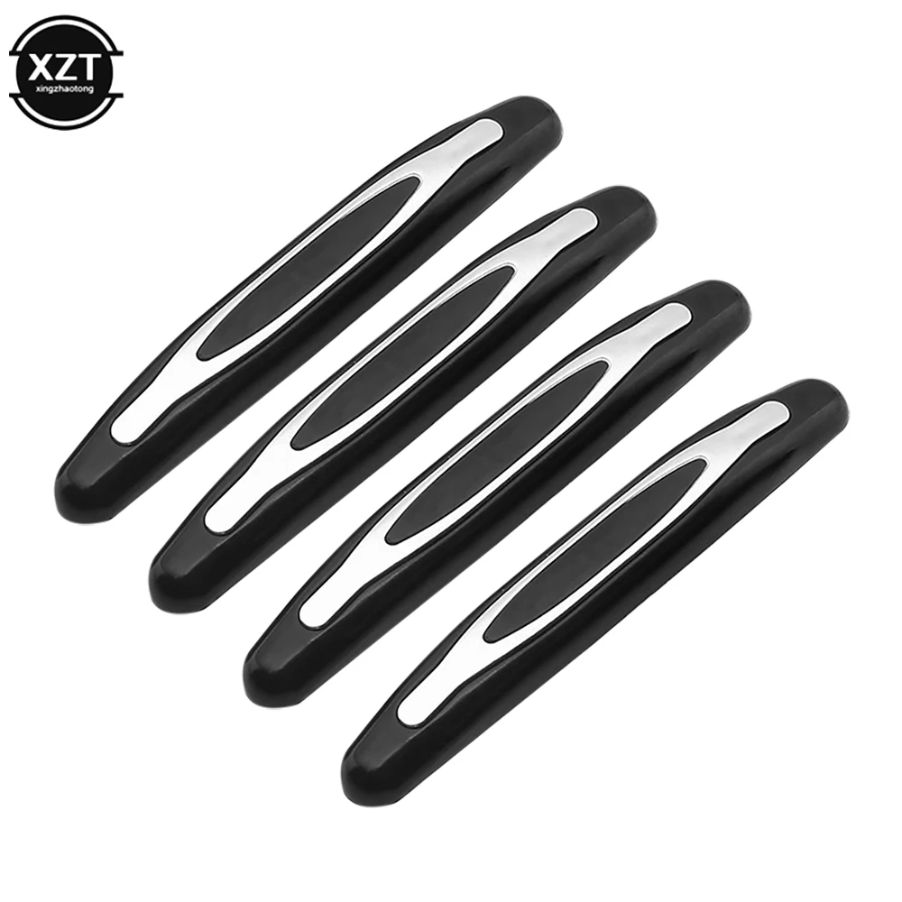 4PCS Car Door Protector Guard Strip Scratch Protector Car Rubber Bumper Sticker Auto Door Edge Protection Car Outside Decoration