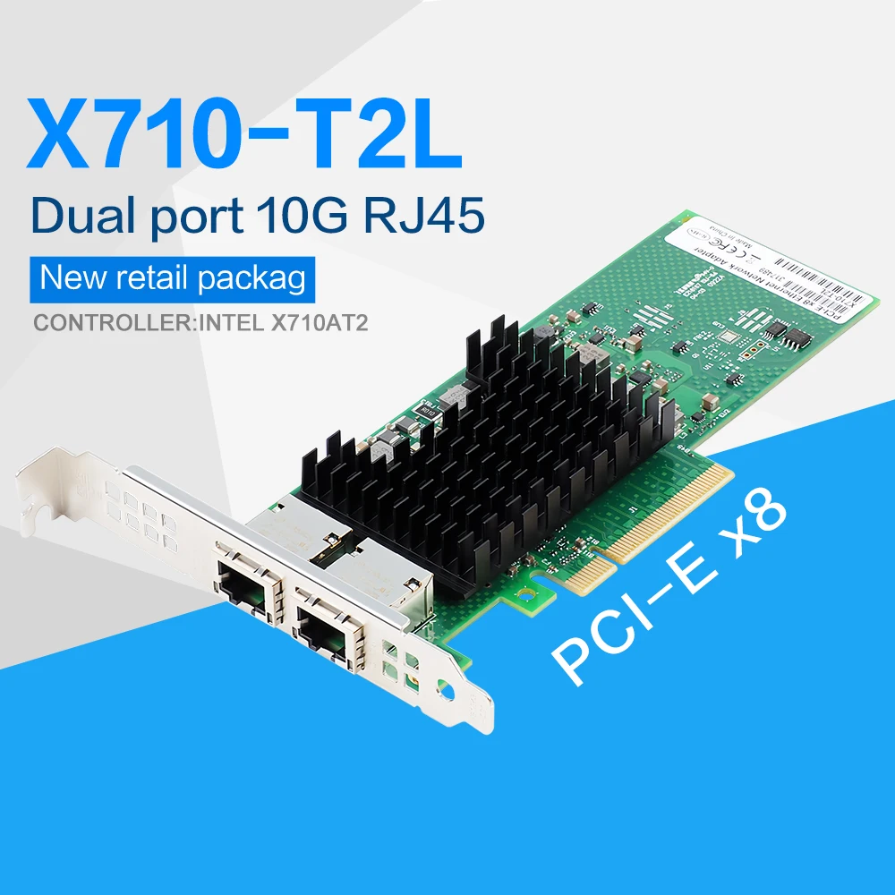 Network Card For X710-t2l Dual 10-gigabit Ethernet Card