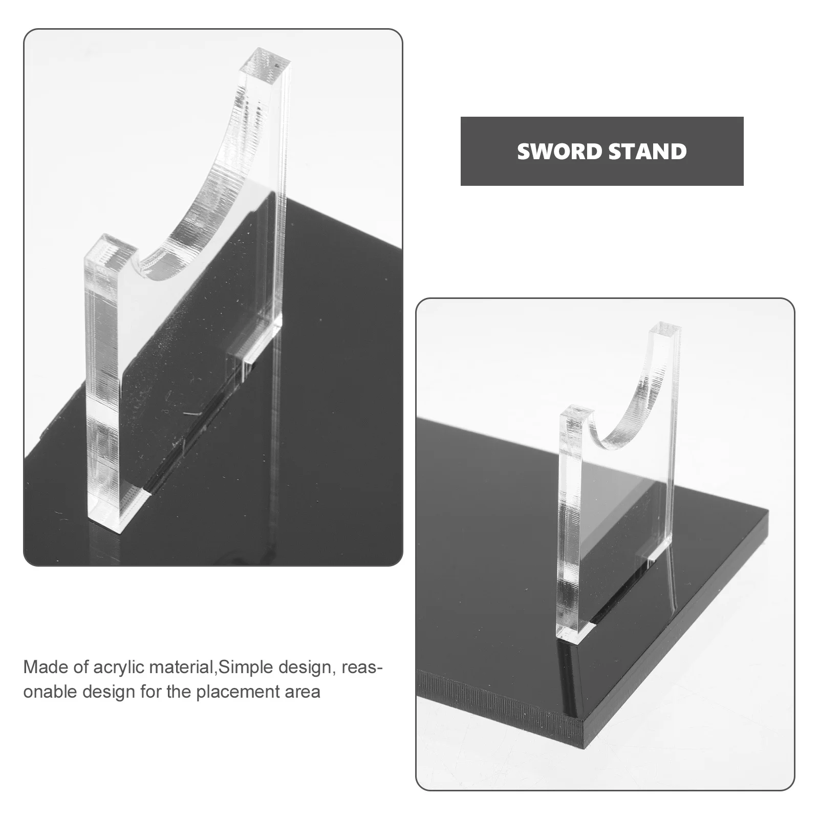 

Desktop Sword Display Stand Acrylic Holder for Tabletop Use Premium Build Smooth Finish Prevents Slipping Ideal for Sword