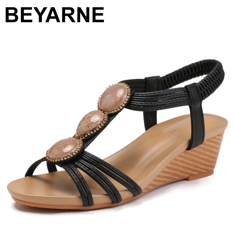 

Platform Sandals Summer Elegant Women Slip on Non-slip Comfortable Plus Size Shoes for Women