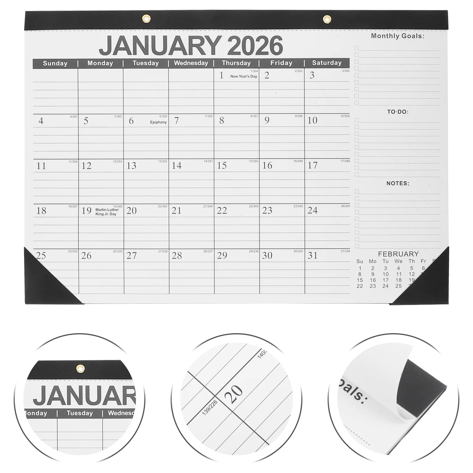 

2026-2027 Wall Calendar 18 Month Hanging Agenda Planner Large Date Display Easy Readability January 2026 to June 2027 Home