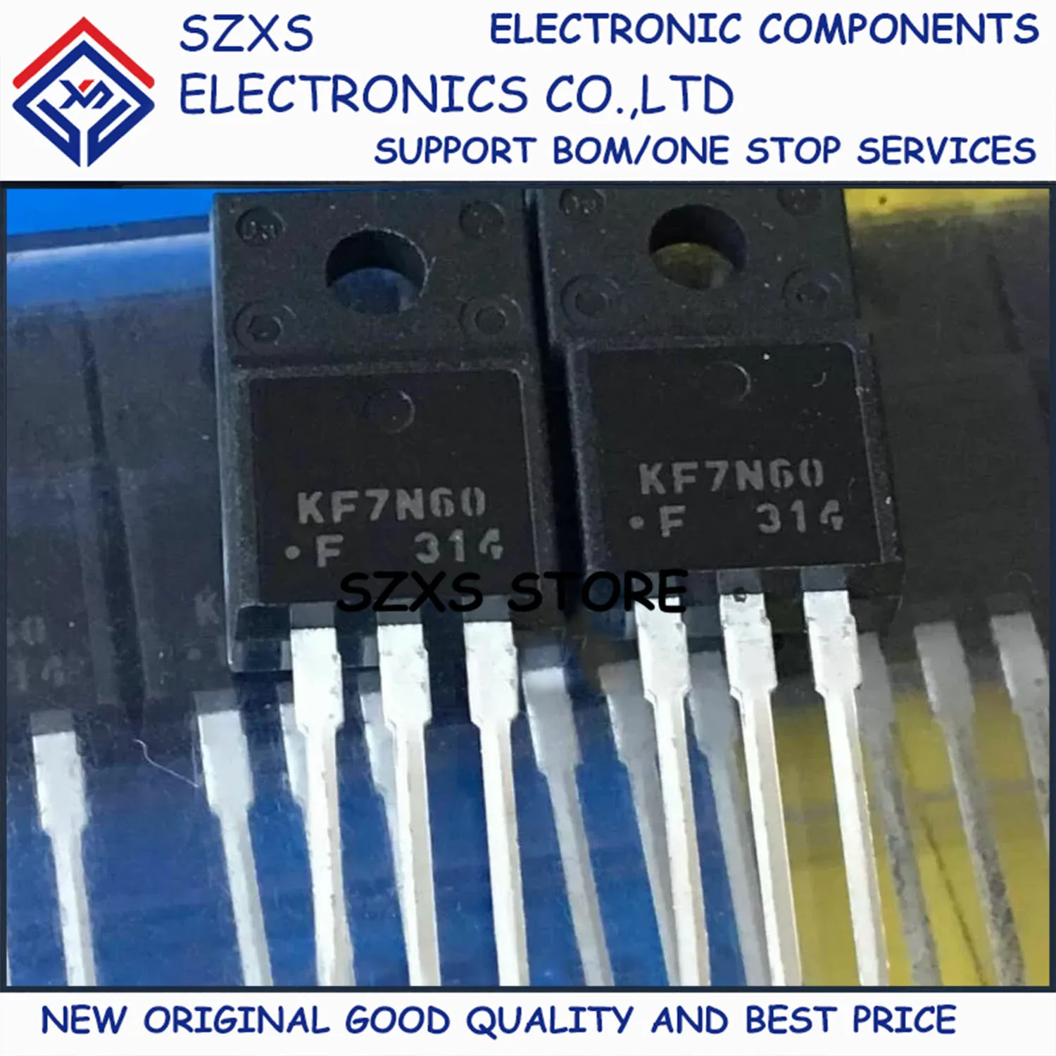 New Original 20Pcs KF7N60F KF7N60 TO-220F 600V 7A MOSFET Field Effect Transistor In Stock Electronic Components Good Quality