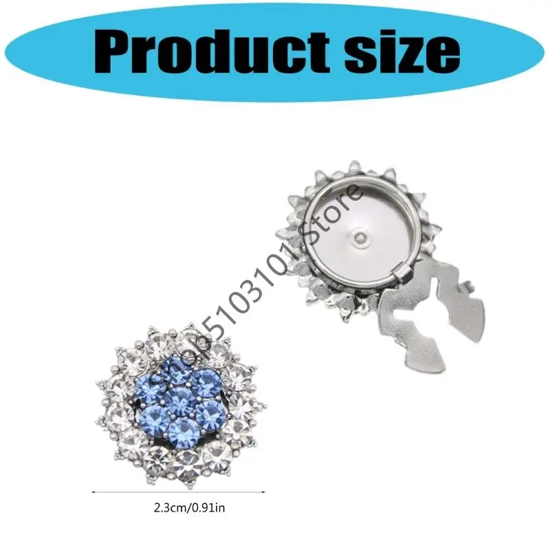 X6he أنيقة متعددة الألوان الأزرار الكفائحة خفيفة الوزن تصميم مقطع سهلة على حزب العمل قميص مجوهرات المجوهرات