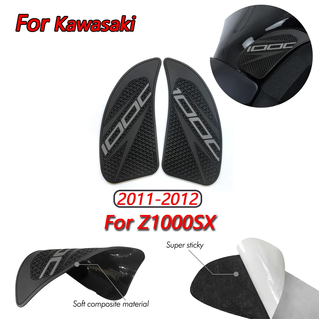 

For Kawasaki Z1000SX 2011-2012 Z1000SX ABS 2011-2016 motorcycle modification Anti lip PVC knee fuel tank pad sticker