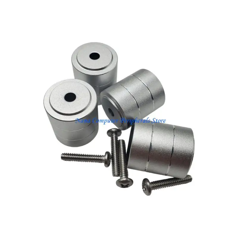 F68C Aluminum Feet Chassis Stand Feet Pad Isolation Stand Feet Pad Heat Management Shock Absorbing Pad Replacement