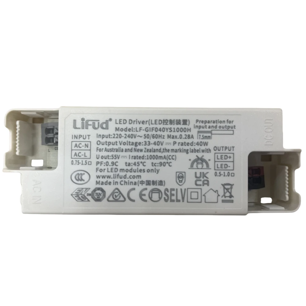 Lifud LED Driver 42W 1000mA DC 25-42V 220-240VAC LF-GIR040YM1000H LED Panel/Down/Track 1A 40W LF-GIR040YS1000H 33-40V